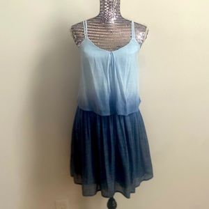 A. BYER blue ombré popover summer dress
